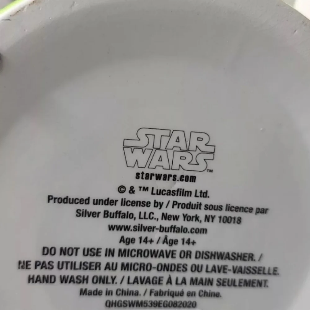 DISNEY STAR Wars Grogu w Frog Baby Yoda Mandalorian Large Cookie Jar New